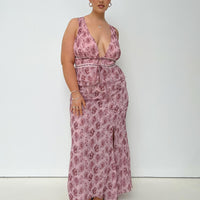 Nikolise Maxi Skirt Purple Curve