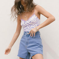 Laurena Midwash Denim Shorts