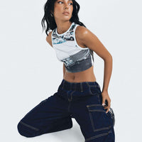 Tatini Low Rise Denim Jean Indigo
