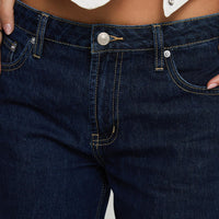 Darla Low Rise Straight Jean Dark Wash Petite