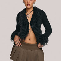 Fantasies Pleated Mini Skort Grey