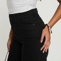 Goldie High Wide Jean True Black