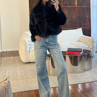 Echo Park High Rise Straight Leg Jeans Vintage Wash