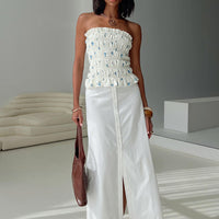 Jasmira Maxi Skirt White