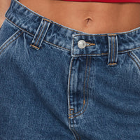 Mika Carpenter Denim Shorts Mid Wash Lower Impact