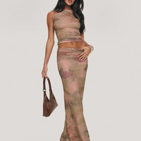 Cascadia Maxi Skirt Purple Multi