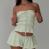 Short And Sweet Shorts Green Check