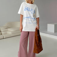 Jinxie Tie Side Pants Pink Gingham