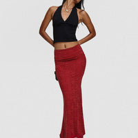 Silene Maxi Skirt Red