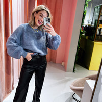 Nela PU Pants - Zwart