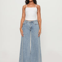 Toby Low Rise Baggy Jeans Light Wash