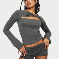 Take Me Out Shorts Slate