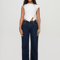 Darla Low Rise Straight Jean Dark Wash Petite