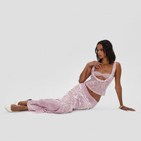 Kalei Maxi Skirt Pink Floral