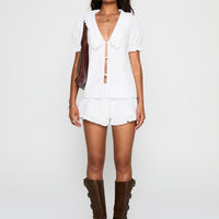 Eternal Sun Collared Set White