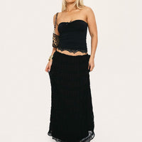 Estefania Maxi Skirt Black