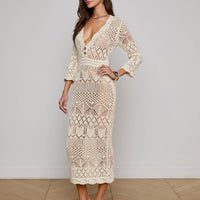 Dovie Pointelle Knit Dress