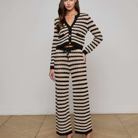 Gaelle Pointelle Knit Pant