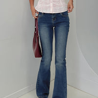 Bethany Low Rise Bootleg Jeans Mid Wash