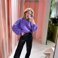 Nela PU Pants - Zwart