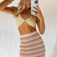 Kellie Knit Mini Skirt Multi