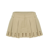 Alinzia Eyelet Skort Beige