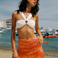 Amelia Mini Skirt Orange