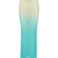 Auralia Knit Maxi Skirt Blue / Cream