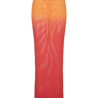 Auralia Knit Maxi Skirt Orange