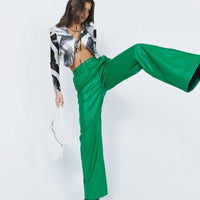 Ashlea PU Pants Green