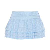 Believe In Paradise Mesh Mini Skort Blue