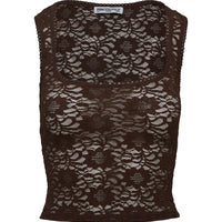Bennington Lace Top Brown