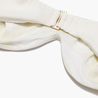 Siren Sweetheart Bikini Top - Cream Rib