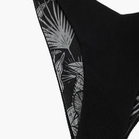 Sunshine Scoop Ultra Cheeky Bikini Bottom - Black Rib