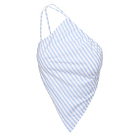 Collied Asymmetric Top Blue / White Stripe