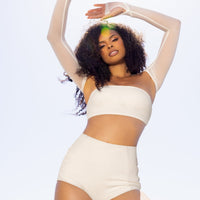 Mermaid Mesh Shrug - Coconut Cream