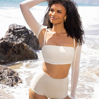Mermaid Mesh Shrug - Coconut Cream