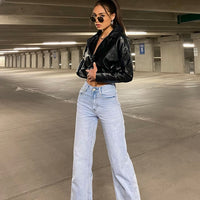 Cece Hammer Wide Leg Jeans Vintage Blue Denim