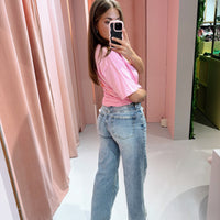Thavi Wide-leg Jeans - Medium Blue