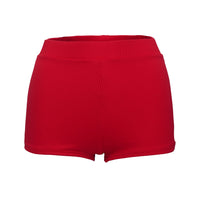 Ezrah Ribbed Shorts Red