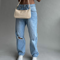 Fairmount Straight Leg Jean Light Wash Denim