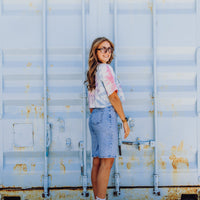 Bibi Bermuda Short - Strass Denim