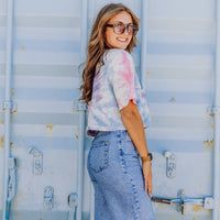 Bibi Bermuda Short - Strass Denim