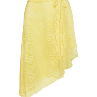 Fantasize Lace Midi Skirt Yellow