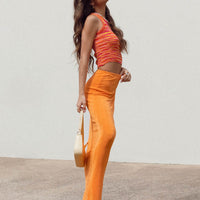 Harriette Maxi Skirt Orange