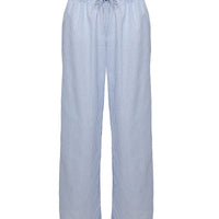 Holiday Tie Front Pant Blue/ White Stripe
