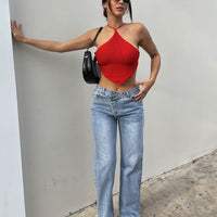 Holly Hi-rise Straight Leg Denim Jeans