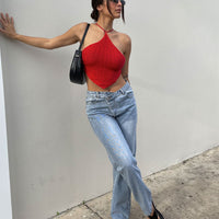 Holly Hi-rise Straight Leg Denim Jeans