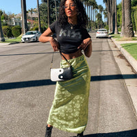 Hailey Midi Skirt Green