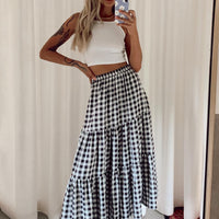 Hale Midi Skirt Black / White